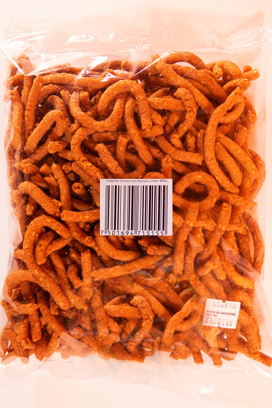 Charritin Churro Ajonjolí Limón 400gr.